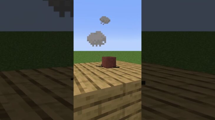 【マイクラ】海外でバズっていた温かい飲み物がはいったコップを作ってみた【Minecraft Mini Build】 #shorts