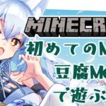 【マインクラフト/Minecraft】はじめてのMod！ずっとやってみたかった豆腐Modであそぶ！【#女性Vtuber /#氷月華フェリシア 】