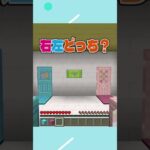 『右左どっち？』でお部屋作りしたらどうなる…！？【マイクラ / マイクラ / Minecraft】【たまちゃん】#shorts