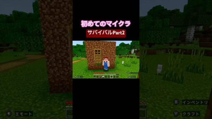 【マイクラ】サバイバルPart2！村探索&初めての家！？#マインクラフト#マイクラ実況 #マイクラ統合版 #はじめてのマイクラ