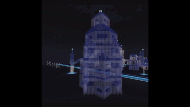 幻想的な夜　マイクラ #minecraft #マインクラフト #マイクラ建築