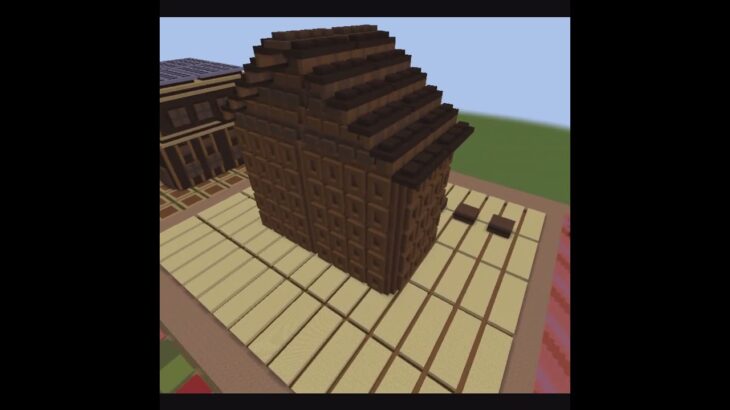 お菓子の村のお菓子の家　マイクラ #minecraft #マインクラフト #マイクラ建築