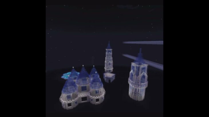 幻想的な夜　マイクラ #minecraft #マインクラフト #マイクラ建築