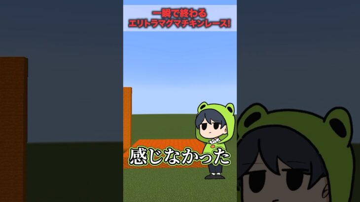 一瞬で終わるエリトラマグマチキンレース！【マイクラ】 #マイクラ #マインクラフト #minecraft #ゲーム実況 #えんちゃライク