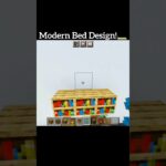 minecraft Modern Bed Design!🛏️