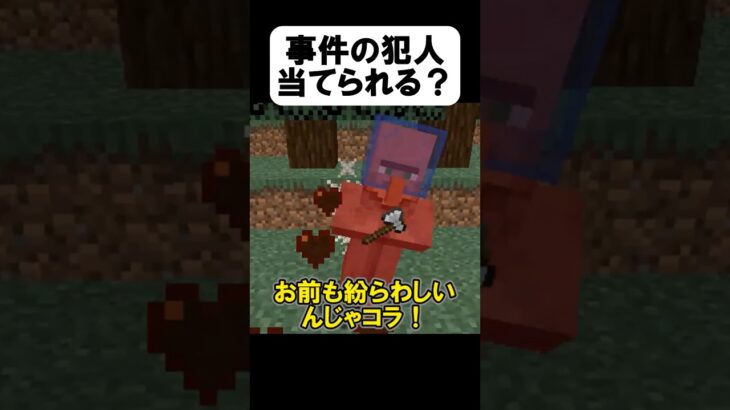 村人事件の犯人を当てられる？【茶番】【マイクラ】【マインクラフト】【まいくら】