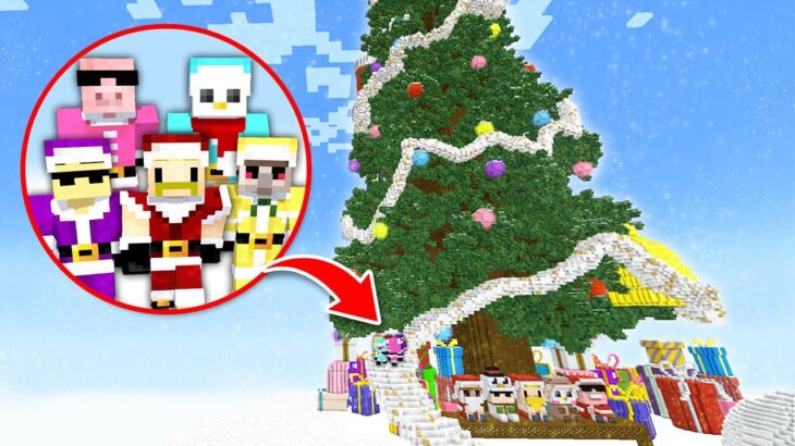 【マイクラ】巨大クリスマスツリー登頂するまで終われません！