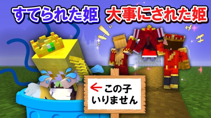 【マイクラ】🌸すてられた姫 vs 大事に育てられた姫の対決ストーリー😭⚔🔥【ゆっくり実況】【マインクラフト】【まいくら】