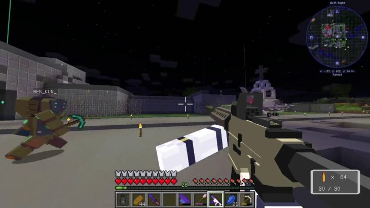 【Minecraft】銃と工業と魔法　３日目