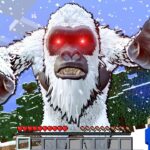 【恐怖の雪男😱】雪山で恐ろしいイエティと遭遇した結果…⁉️【マイクラ Minecraft】ぽっぴんず