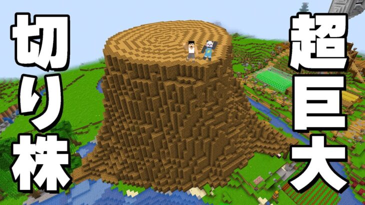 巨大な切り株があらわれました？！PART13【マイクラ.アツクラ】