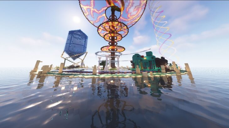 【スポーン地点が海】パーク建築続き　Part665　雑談ライブ【マイクラJava Minecraft 1.20.4】