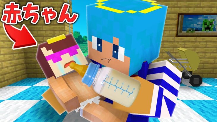 赤ちゃんになっちゃったおかんをお世話する！【まいくら / マインクラフト】