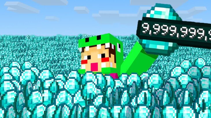 10000000個のダイヤが手に入るマインクラフト【まいくら・マインクラフト】