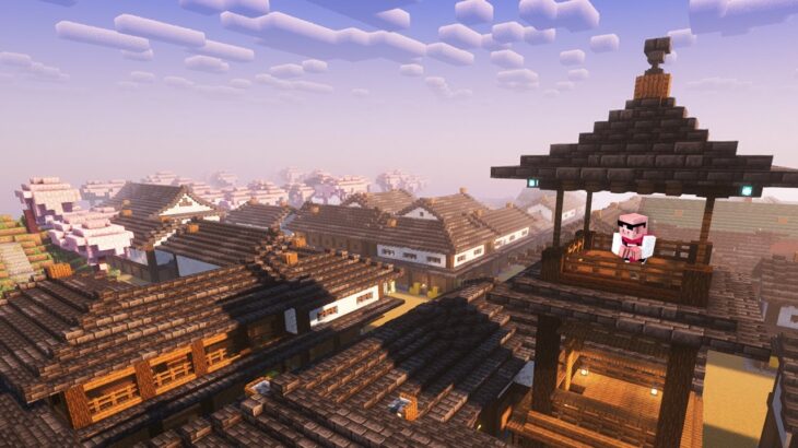 【マイクラ】ガチ勢が集まるワールドで1ヶ月で街をつくってみた！！【アツクラ1月総集編】