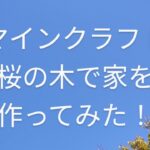 第24投稿　マインクラフトの桜の木で家を作ってみた！　#マインクラフト #マイクラ #桜 #家