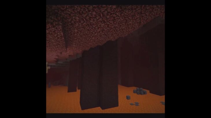 ネザー（地獄）で建築ショートバージョン50　マイクラ #minecraft #マインクラフト #マイクラ建築