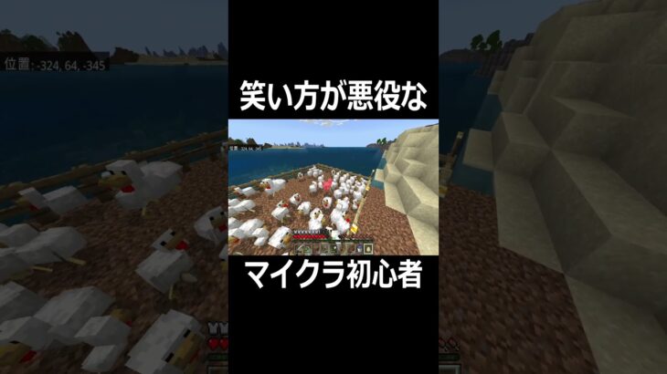 マイクラ初心者の笑い方がまさかの･･･【Minecraft】 #shorts