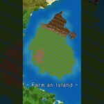 島を丸ごと畑にしちゃうタイムラプス【Minecraft】【#Shorts】
