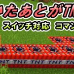 【スイッチ対応】歩いた場所がTNTになるコマンド！【マイクラコマンド】【統合版/BE/Win/プレステ】