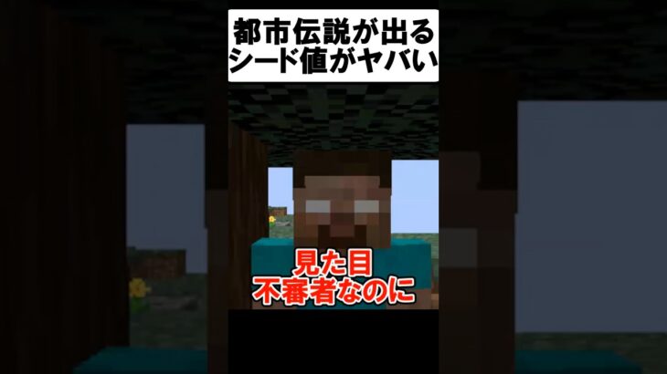 都市伝説が出るシード値【茶番】#shorts 【マイクラ】【マインクラフト】【まいくら】