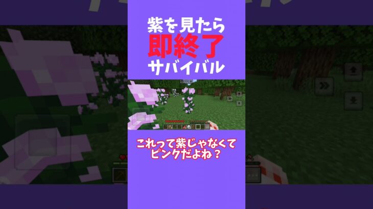 紫を見たら即終了！マインクラフト実況！#ゆっくり実況 #マイクラ #パクリ