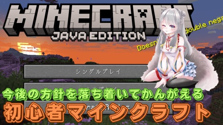 【マインクラフト　超初心者配信】落ち着いて作る家とかやりたいことを考える【ゆめふぁみクラフト】