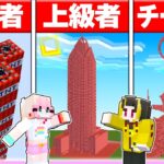 🌈初心者 vs プロの『TNTブロックだけ』の超キケンな建築対決! 💣  【 マイクラ / Minecraft 】