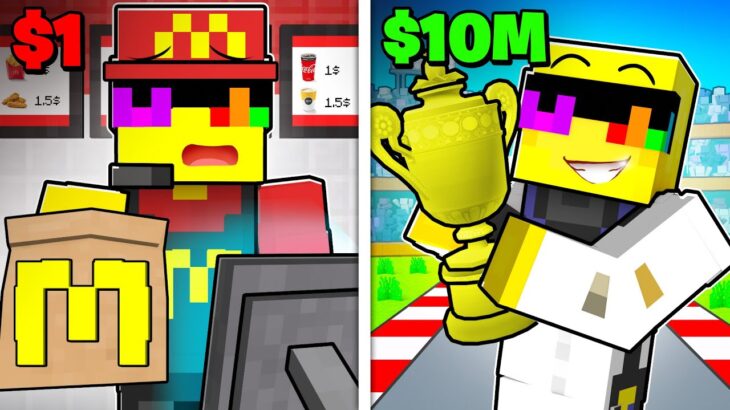 $1 VS $1,000,000 JOB In Minecraft!