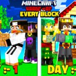 100 Days In Minecraft Hardcore COLLECTING EVERY BLOCK 😰