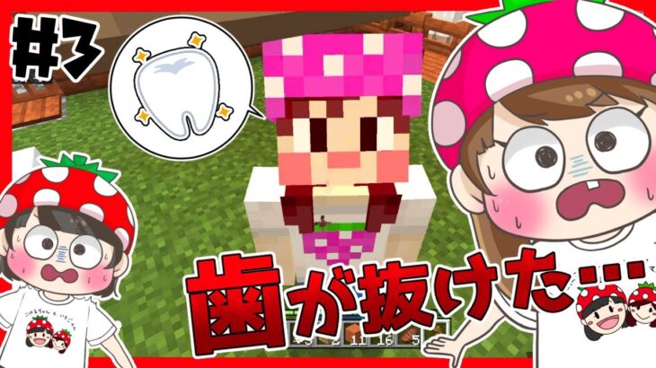 【マイクラサバイバル#3】サバイバルしてたらこっちゃんの歯が抜けました……ｗ