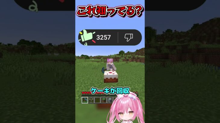 マイクラ勢の99％が知らない謎仕様！【マイクラ/ゆっくり実況/マインクラフト/ネオンch/Minecraft】 #shorts #マイクラ #まいんくらふと