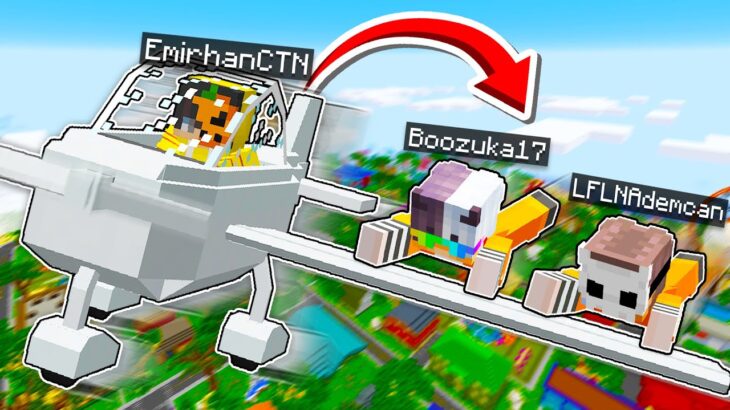 Arkadaşlarımı UÇAKLA HAPİSHANEDEN KAÇIRDIM!✈️ – Minecraft