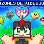 Conseguí TODOS LOS CORAZONES de VIDEOJUEGOS en Minecraft 😱📱 INVICTOR #3