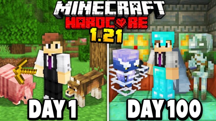 I Survived 100 Days in 1.21 Minecraft Hardcore..