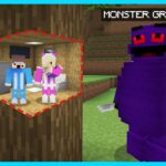 MIPAN & ZUZUZU BUAT PERSEMBUNYIAN PALING AMAN VS GRIMACE DI MINECRAFT SURVIVAL! SEREM BANGET