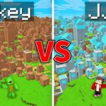 Mikey POOR Village vs JJ RICH Village Survival Battle in Minecraft (Maizen)