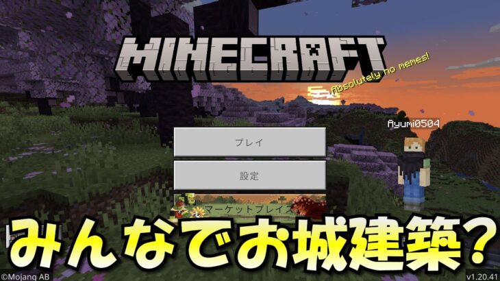 【Minecraft】みんなでお城建築に挑戦！？視聴者参加型配信！雑談配信！【マイクラ】