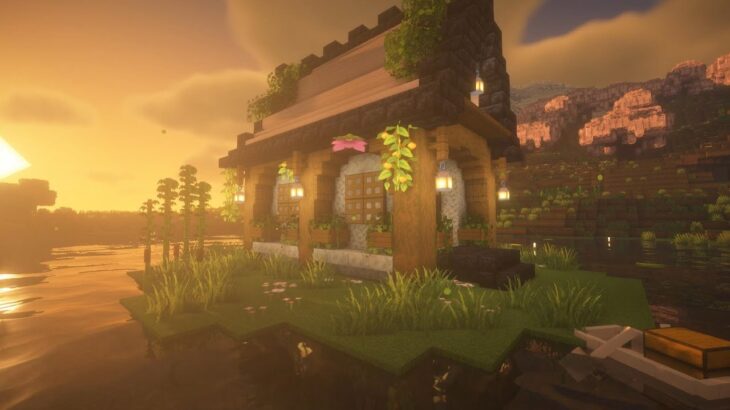 【Minecraft】桜の見える小さな家　マインクラフト建築