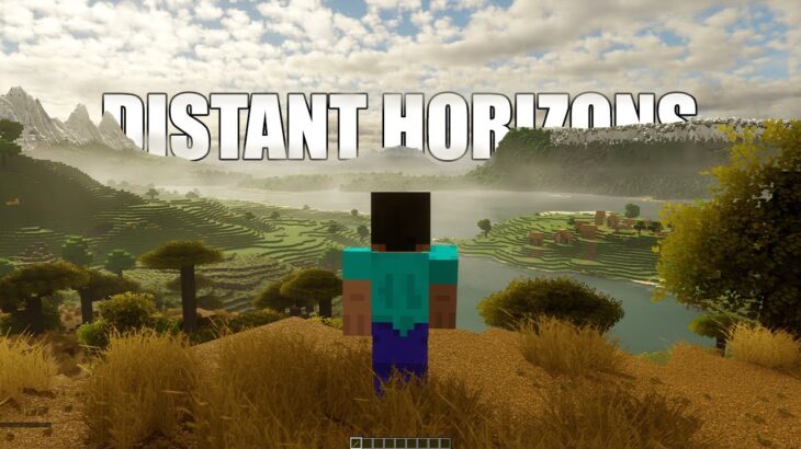 Minecraft – Distant Horizons Mod is Amazing! 256 Render Distence – Bliss Shaders – 4K60fps