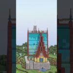 グラデーション意識した魔法っぽいファンタジーな家【Minecraft建築】 #minecraft #マイクラ