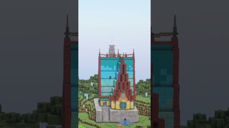 グラデーション意識した魔法っぽいファンタジーな家【Minecraft建築】 #minecraft #マイクラ