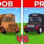 NOOB vs PRO: Batalla de Construcción de AUTOBUSES en Minecraft!