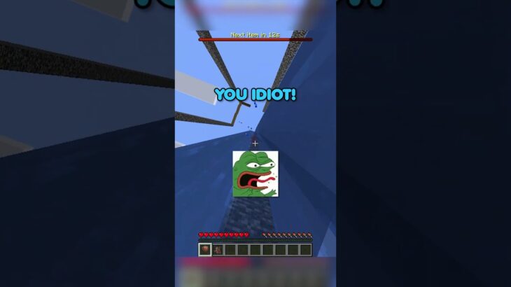 he had water this time #minecraft #minecraftshorts
