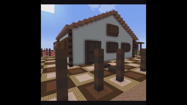 お菓子の街のお菓子の家　マイクラ #minecraft #マインクラフト #マイクラ建築