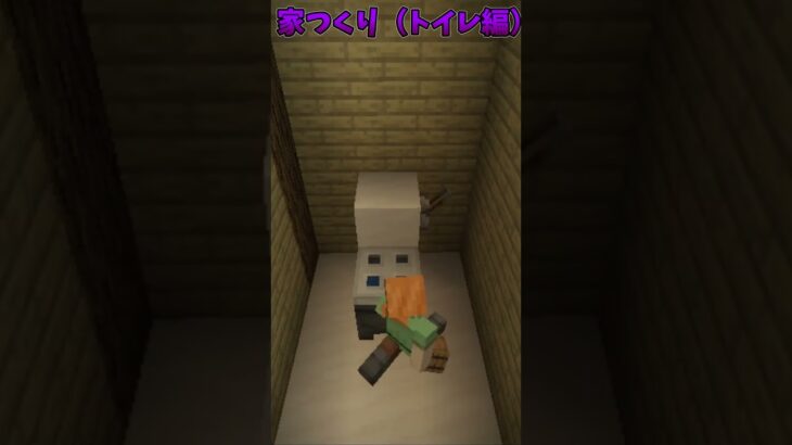 【マイクラ】トイレをそれっぽく建築してみたい#minecraft #shorts