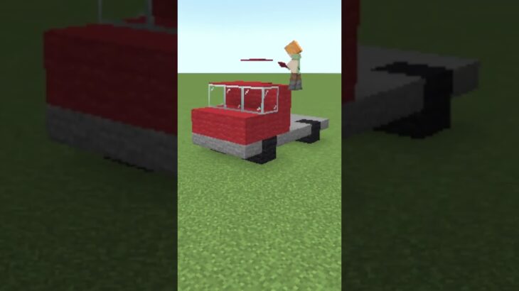 【マイクラ】マイクラで車を建築してみたい#minecraft #shorts