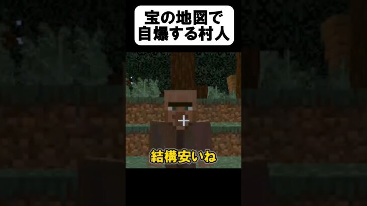 宝の地図で爆死する奴【茶番】#shorts 【マイクラ】【マインクラフト】【まいくら】