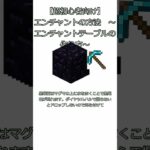 【マインクラフト】　初心者向け　エンチャントテーブルの作り方 #shorts #マイクラ #マインクラフト