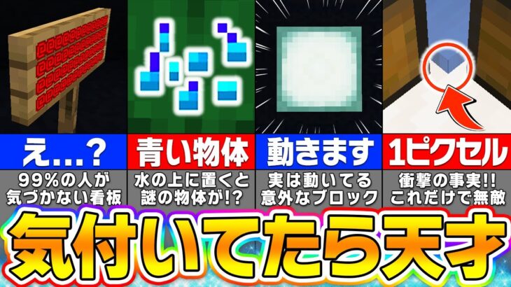 【知ってたらヤバい】細かすぎて誰も気づかないマイクラの小ネタ・隠し要素１２選【まいくら・マインクラフト】